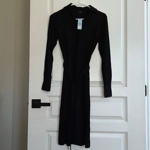 NWT - Ann Taylor Collared Ribbed Dress